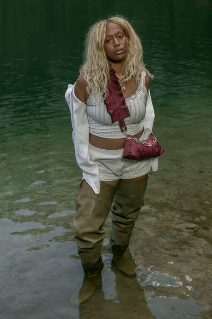 LE SAC FROU- FROU HANDBAG - DENIM